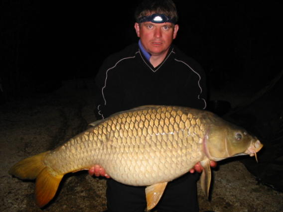Smithy with a 35 pound common monster carp!