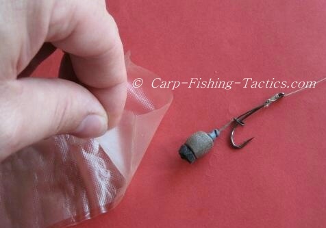 Balanced pellet hook rig used in PVA bags to catch carp